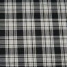 Polyviscose Tartan Fabric Fashion Black & White 50 Scottish Plaid Check Woven