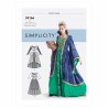 Simplicity Sewing Pattern S9166 Misses Medieval Witch Queen Halloween Costume