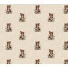 Cotton Rich Linen Look Fabric Cute Chihuahua Dog Or Panel Upholstery