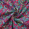 100% Cotton Corduroy Fabric Paisley Pattern Teardrop Floral