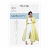 Simplicity Sewing Pattern S9114 Tiered Dress Coat, Top, and Trousers Mix & Match