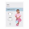 Simplicity Sewing Pattern S9118 Toddlers Tops, Skirts and Handbag Mix & Match
