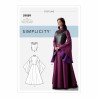 Simplicity Sewing Pattern S9089 Misses Fantasy Gown Dress and Chestpiece Costume