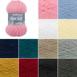 King Cole 100g Ultra Soft Chunky 100% Premium Acrylic Yarn Knitting Crochet