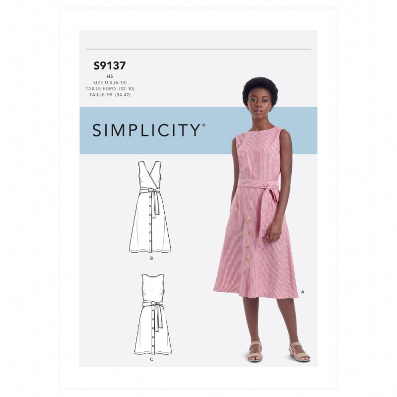 Simplicity Sewing Pattern S9101 Misses' Pull-on Dresses