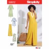 Simplicity Sewing Pattern S8912 Misses Maxi Or Mini Dress