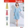 Simplicity Sewing Pattern S8910 Misses Dress Pleated Shaped High Waist