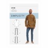 Simplicity Sewing Pattern S9158 Men's Half Button Long Sleeved Shirt
