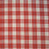 Polyviscose Tartan Fabric Fashion Beige Red 84B Scottish Plaid Check Woven