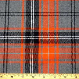 Polyviscose Tartan Fabric Fashion Red Green Squares Scottish Plaid Check  Woven