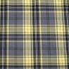 Polyviscose Tartan Fabric Fashion Lemon Grey 94 Scottish Plaid Check Woven