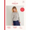 Sirdar Knitting Pattern 10200 Lace & Bobble Chic Cardigan in Country Classic DK