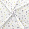 Polycotton Fabric Floral Flowers Stems Ditsy Flower Leaves Garden Bennetts Way
