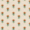 Cotton Rich Linen Look Fabric Scottish Highland Thistle Or Panel Upholstery