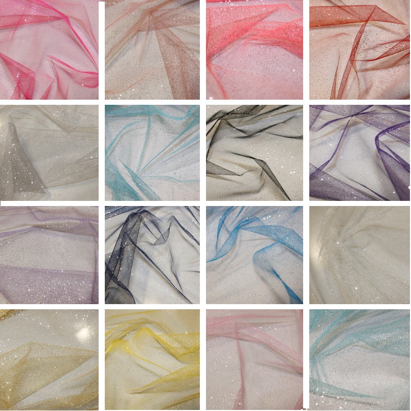 Cherry Dress Net Tutu Fabric Tulle Fairy Bridal Nylon Material FLARE FREE 