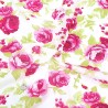 Polycotton Fabric Summer Roses Floral Flowers Tomkinson