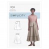 Simplicity Sewing Pattern S9144 Misses Circle Skirt in 3 Lengths Pocket Belt