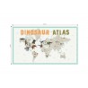 100% Cotton Digital Fabric Age of The Dinosaurs Atlas Panel