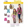 Simplicity Learn to Sew Child's & Girls' Sportswear Sewing Pattern 1786
