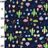 100% Cotton Poplin Fabric Rose & Hubble Holiday Vibes Palm Trees Cactus