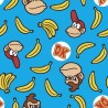 100% Cotton Fabric Springs Creative Nintendo Donkey Kong Bananas