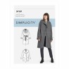 Simplicity Sewing Pattern S9187 Misses’ Relaxed Fit Jacket Coat Shaped Collar