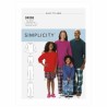Simplicity Sewing Pattern S9202 Loungewear, Top, Shorts And Trousers