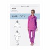 Simplicity Sewing Pattern S9210 Misses Loungewear Mix & Match Slipper Booties
