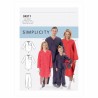 Simplicity Sewing Pattern S9211 Misses'/Men's/Boys/Girls Top Nightshirt Trousers