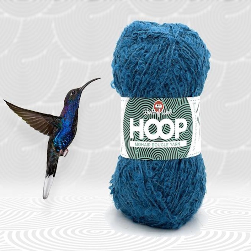 World of wool hoop mohair boucle yarn hummingbird