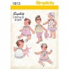 Simplicity Babies' Dress & Separates Fabric Sewing Patterns 1813