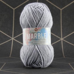 world of wool marble dk white shadow