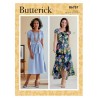 Butterick Sewing Pattern B6757 Misses' Dress Peasant Dress Elasticated Neckline