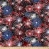 100% Cotton Fabric Timeless Treasures Fireworks American Pride Celebration USA