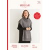 Sirdar Knitting Pattern 10182 Women's Roll Neck Tunic Poncho in Saltaire Aran