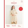 Sirdar Knitting Pattern 10180 Women's Longline Wrap Cardigan in Saltaire Aran