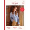 Sirdar Knitting Pattern 10170 Cabled Bell Sleeve Sweater Country Classic Worsted