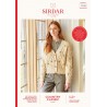 Sirdar Knitting Pattern 10166 Embroidered Cable Cardigan Country Classic Worsted