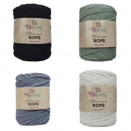 ReTwisst Macrame Rope 3mm Recycled Fibres Craft Crochet Knitting Yarn 500g