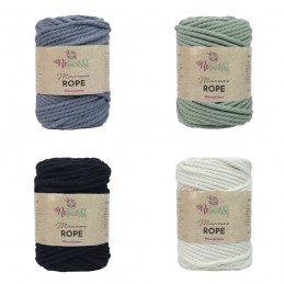 ReTwisst Macrame Rope 5mm Recycled Fibres Craft Crochet Knitting Yarn 500g