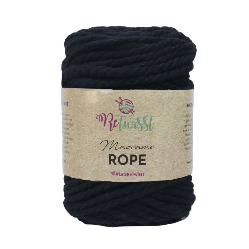 ReTwisst Macrame Rope 5mm Recycled Fibres Craft Crochet Knitting Yarn 500g