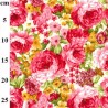 100% Cotton Poplin Fabric Rose & Hubble Clifton Avenue Summer Floral