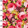 100% Cotton Poplin Fabric Rose & Hubble Clifton Avenue Summer Floral