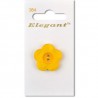 Sirdar Elegant Bright Yellow Flower Plastic Button 25mm 1 Pack 384