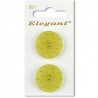 Sirdar Elegant Textured Transparent Yellow Sew Through Button 25mm 2 Pack 551