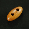 1 x 25mm Redwood Toggle Oval Varnished Wooden Craft Buttons 2 Hole Coat Jacket