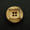 1 x 18mm Natural Hand Carved Look Wooden Buttons 4 Hole