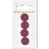 Sirdar Elegant Seaglass Effect Magenta Plastic Button 16mm 4 Pack 617