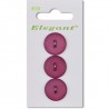 Sirdar Elegant Seaglass Effect Magenta Plastic Button 19mm 3 Pack 618