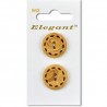 Sirdar Elegant Round Decorative Wooden Button 22mm 2 Pack 942